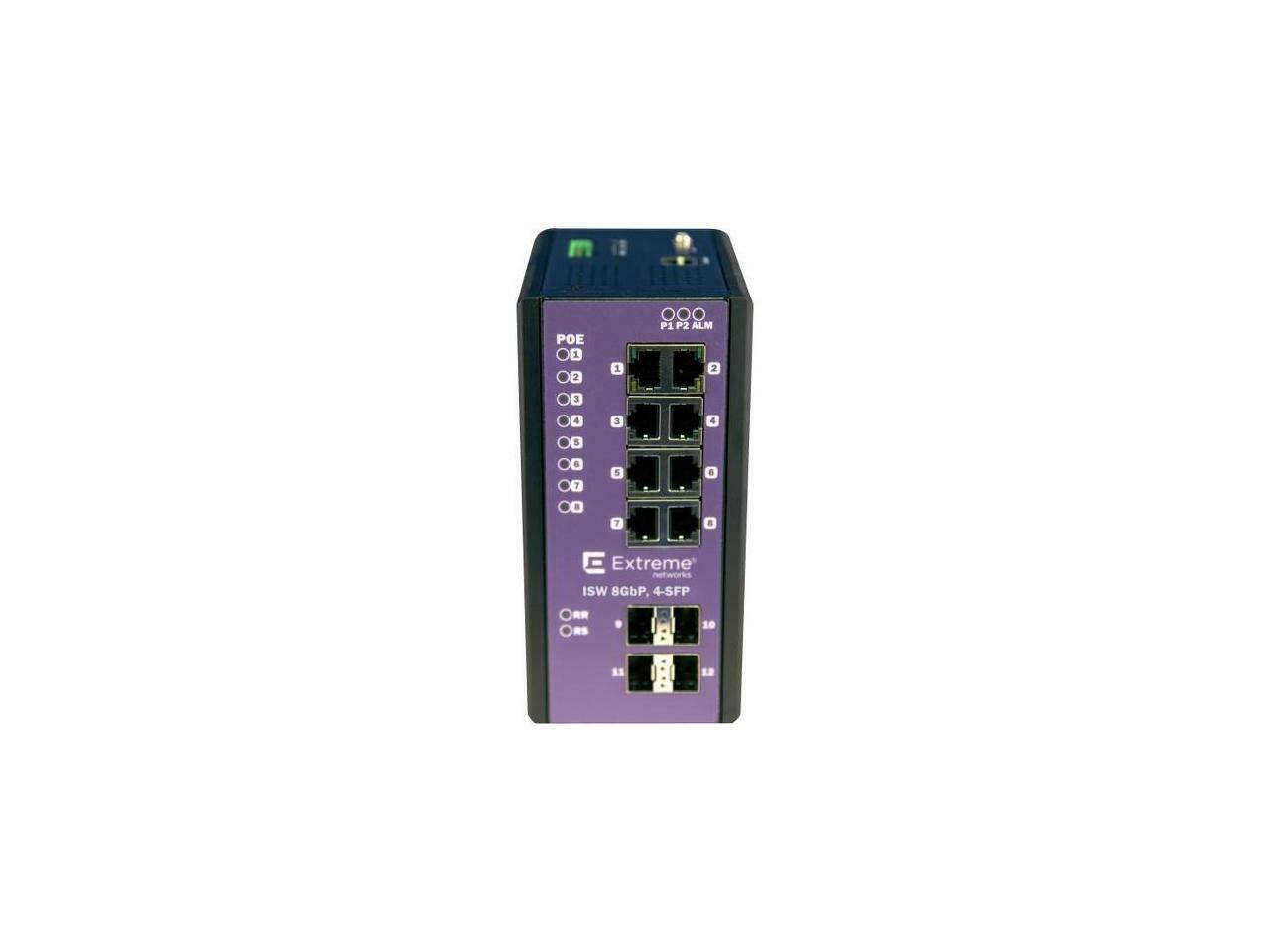 Extreme Networks - 16804 - Extreme Networks ISW 8GBP,4-SFP Ethernet Switch - 8 Ports - Manageable - 2 Layer Supported -