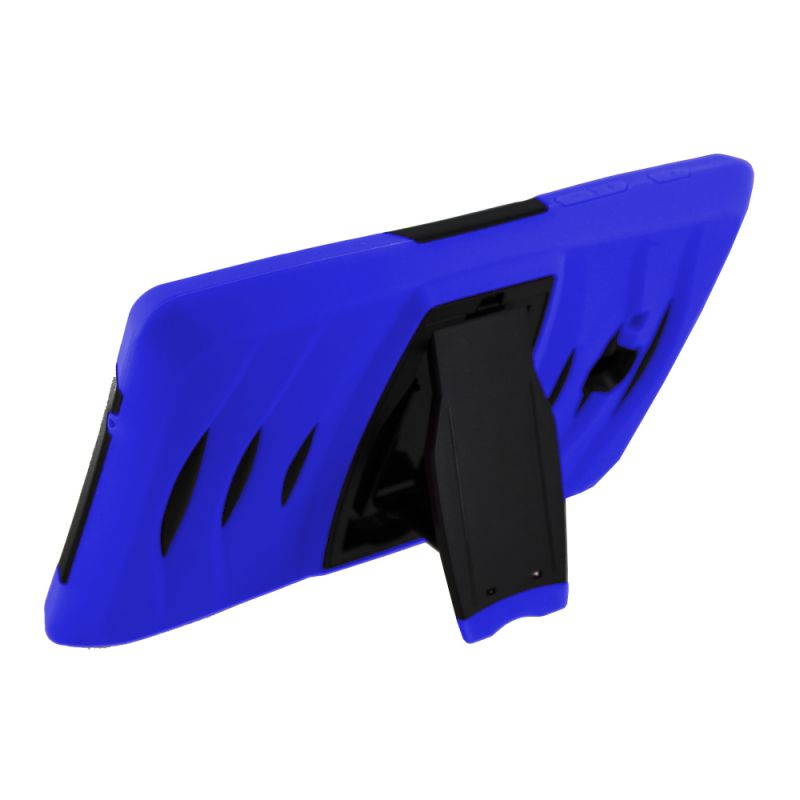 KIQ Heavy Duty Military Armor Case, Tablet Cover, Built-in Kickstand, cut-outs for camera and charging ports For Samsung Galaxy Tab A 7.0 SM-T280 (Purple)