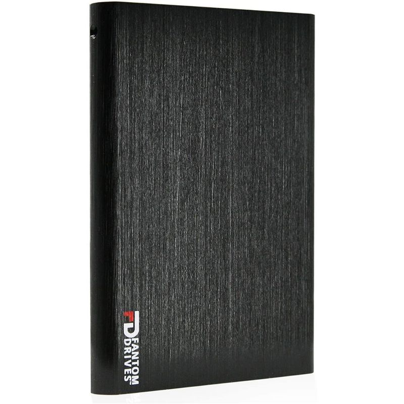 MicroNet GF3BMC2000SSHD 2 TB Portable Hybrid Hard Drive - External - Black - USB 3.1 (Gen 2) - 5 Year Warranty