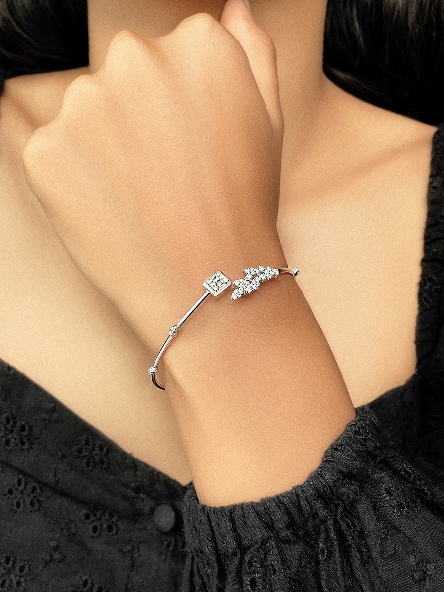 Silberry 92.5 Sterling Silver Florence Kada