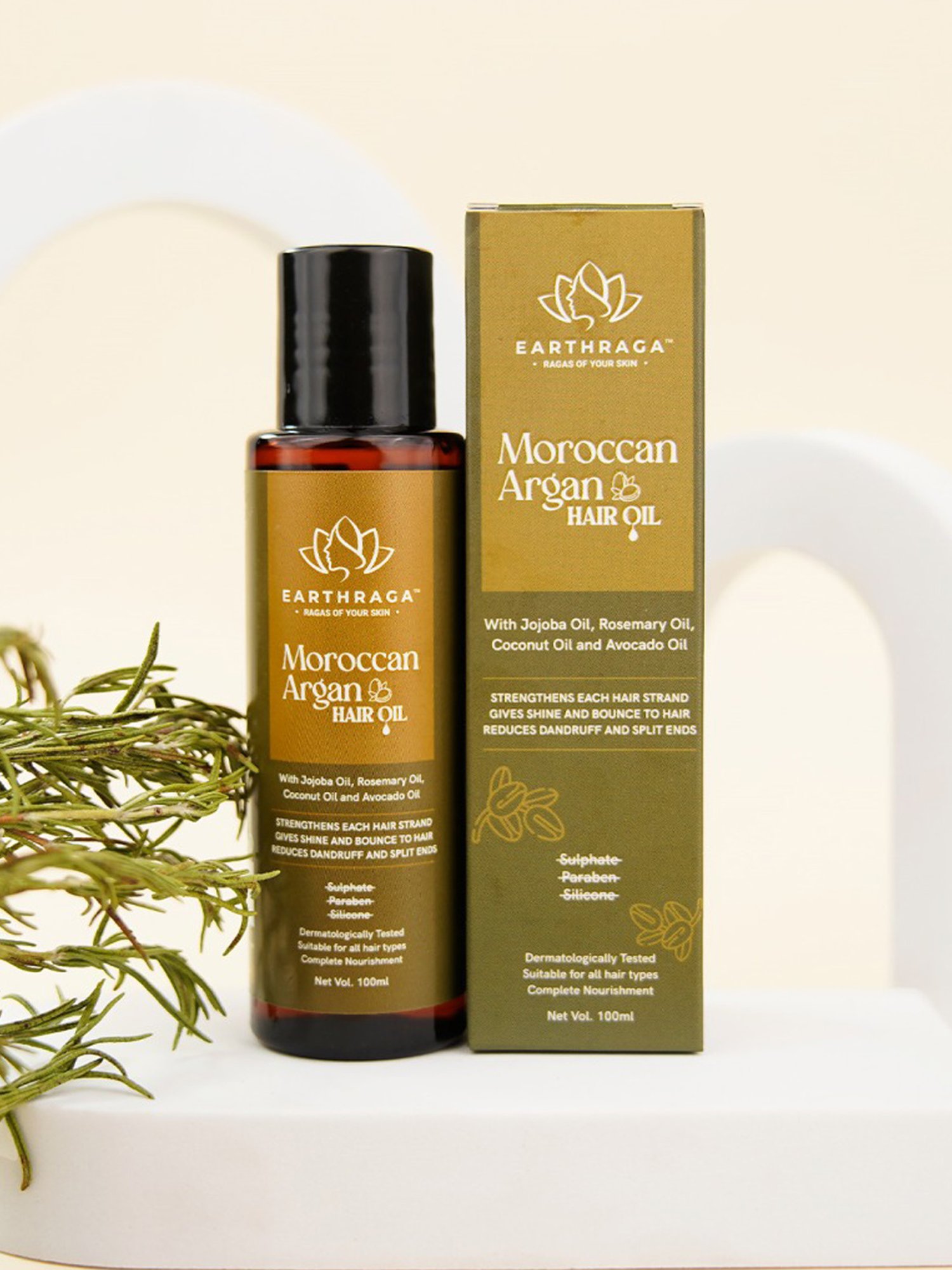 Earthraga Moroccan Argan Hair Oil - 100 ml