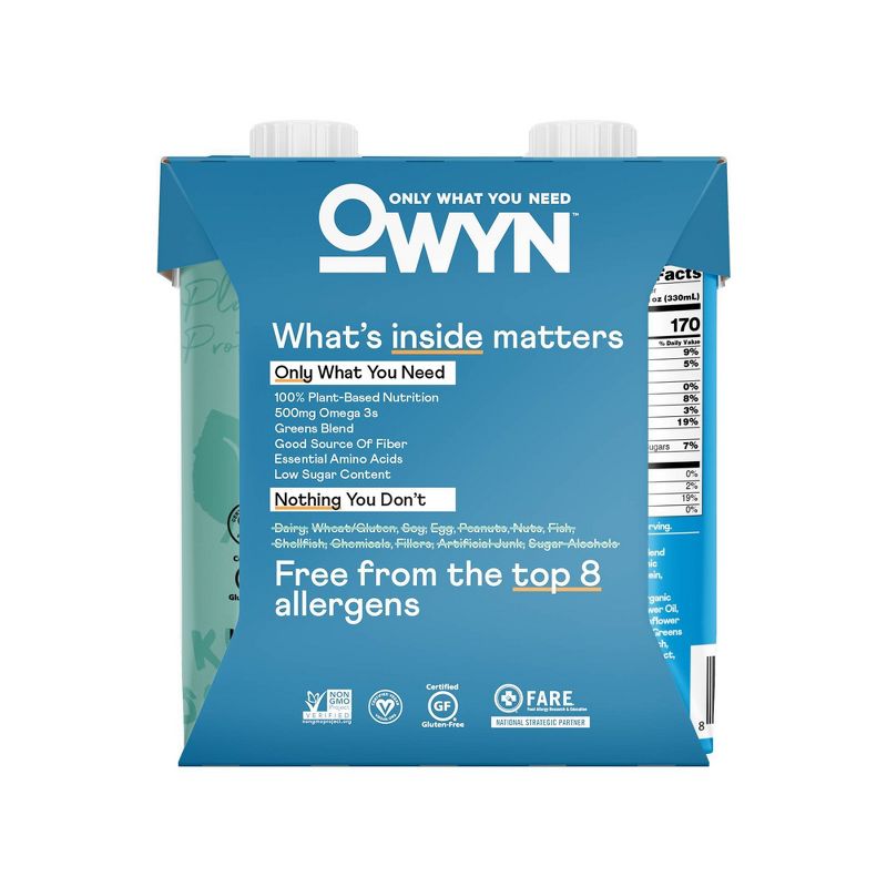 OWYN Protein Shake - Smooth Vanilla - 4pk/44.6 fl oz