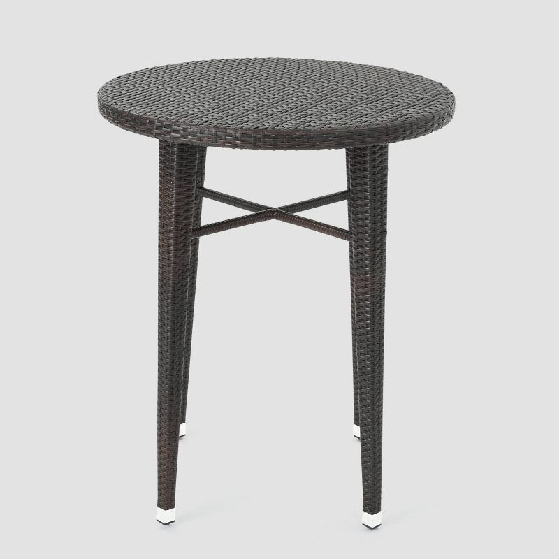 Renaissance Square Outdoor Patio Stacking Table - Gray - Vifah
