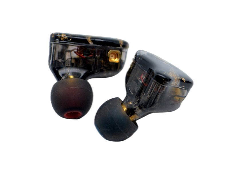 ApeSonic Rain-JET (In Ear Earbuds): Hybrid Balanced Armature & Dynamic Drivers, High Resolution, Synthetic Resin Shell, MMCX Connect - Cable Changeable, Hi-Fi & Premium Sound, Black Marble Color