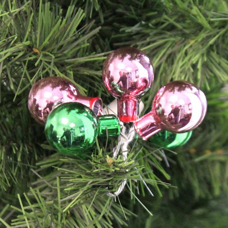 Shiny Brite 1.5" Christmas Confetti Clusters Vintage Vibrant  -  Tree Ornaments