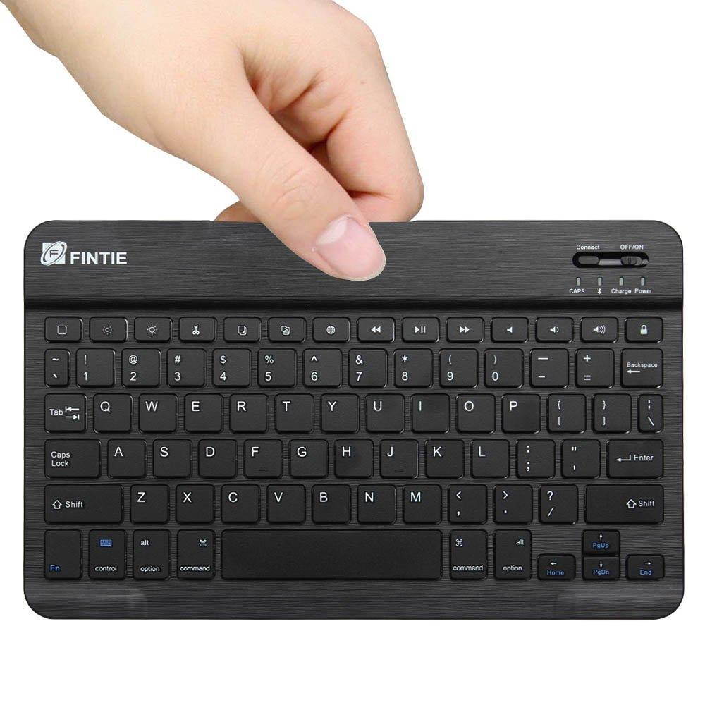 Fintie 10.5-Inch Ultrathin (4mm) Wireless Bluetooth Keyboard for iPad Pro 10.5, iPad Pro 12.9, iPad Pro 9.7, New iPad 9.7 Inch 2017, iPad Air 2, iPad Air, iPad 2 / 3 / 4, iPad First Generation