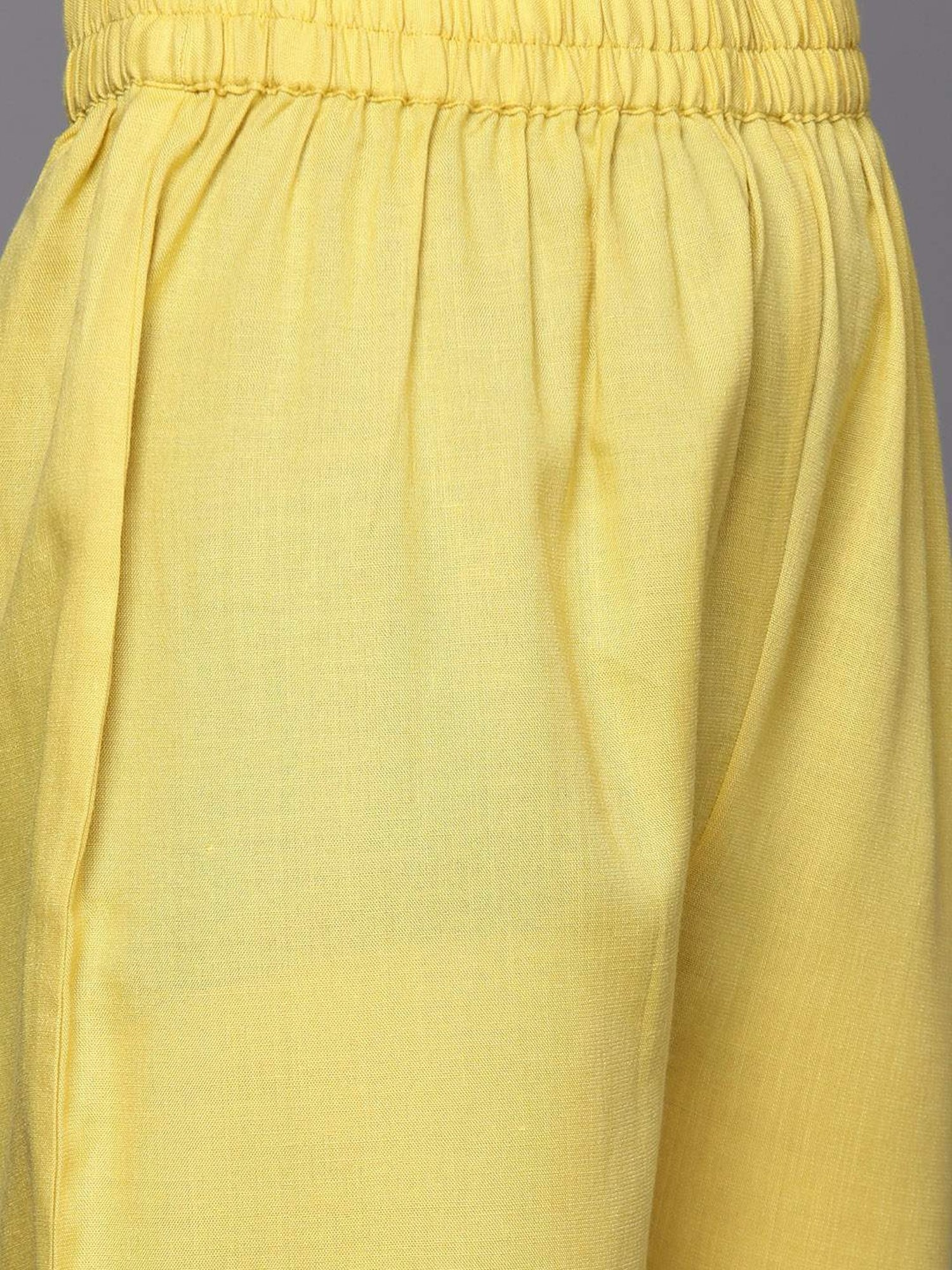 Varanga Yellow Embroidered Kurta Pant Set With Dupatta