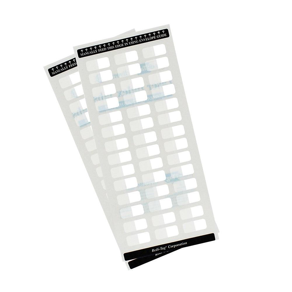 Redi-Tag Laser Printable Index Tabs 7/16 Inch White 180/Pack 33001