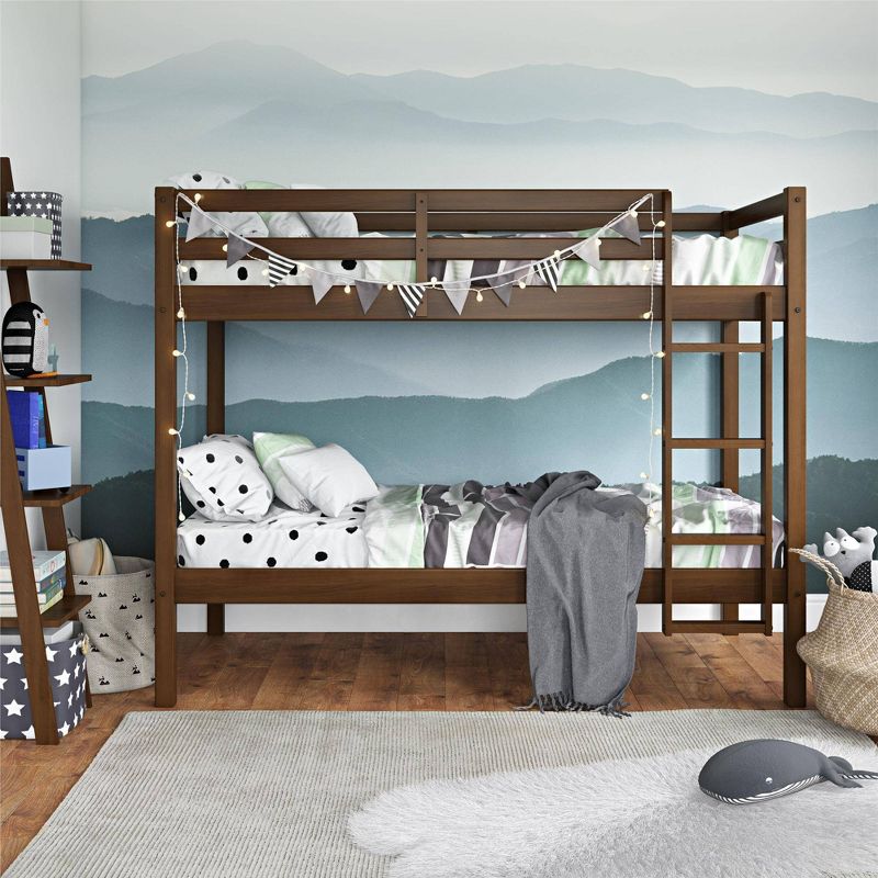 Twin over Twin Jimmy Bunk Bed Mocha - Dorel Living