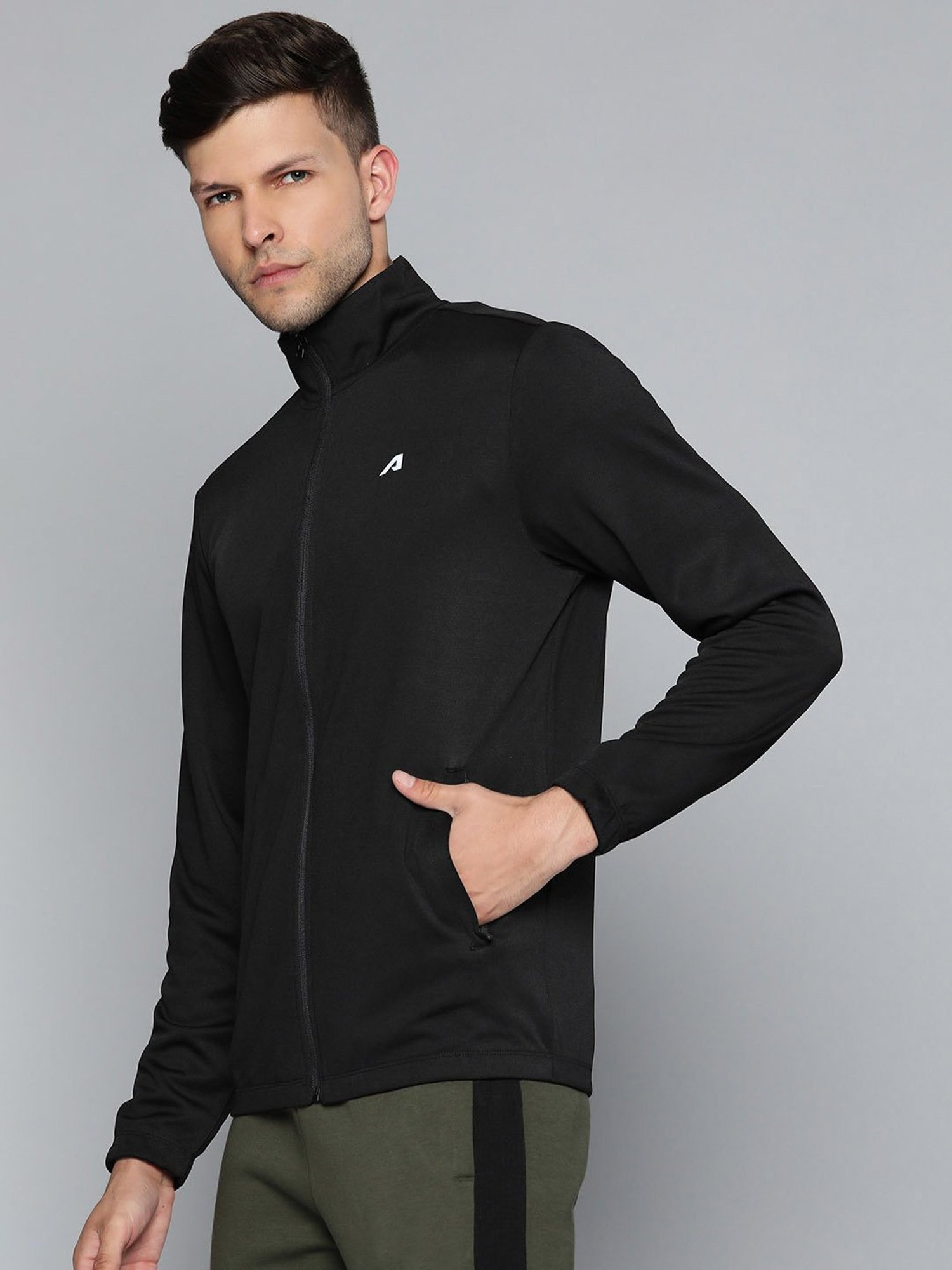 ALCIS Black Slim Fit Sweatshirt