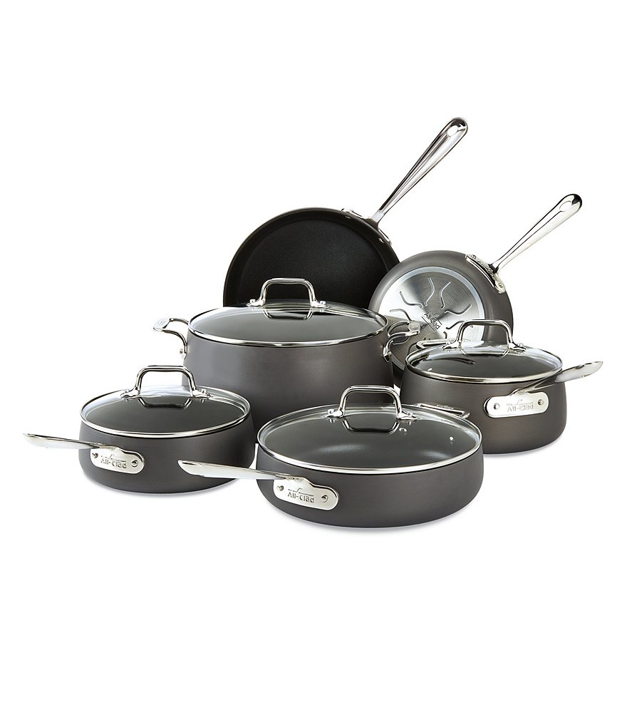 All-Clad HA1 Hard-Anodized Nonstick 10-Piece Cookware Set