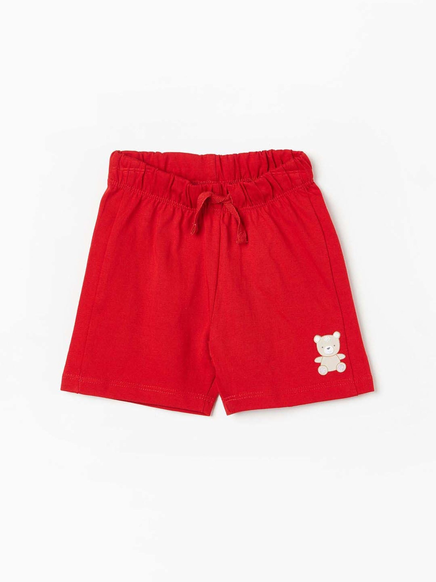 Juniors by Lifestyle Kids Red & Grey Cotton Shorts
