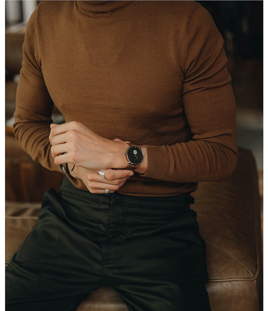 MVMT Nomad Revolver Leather Strap Watch