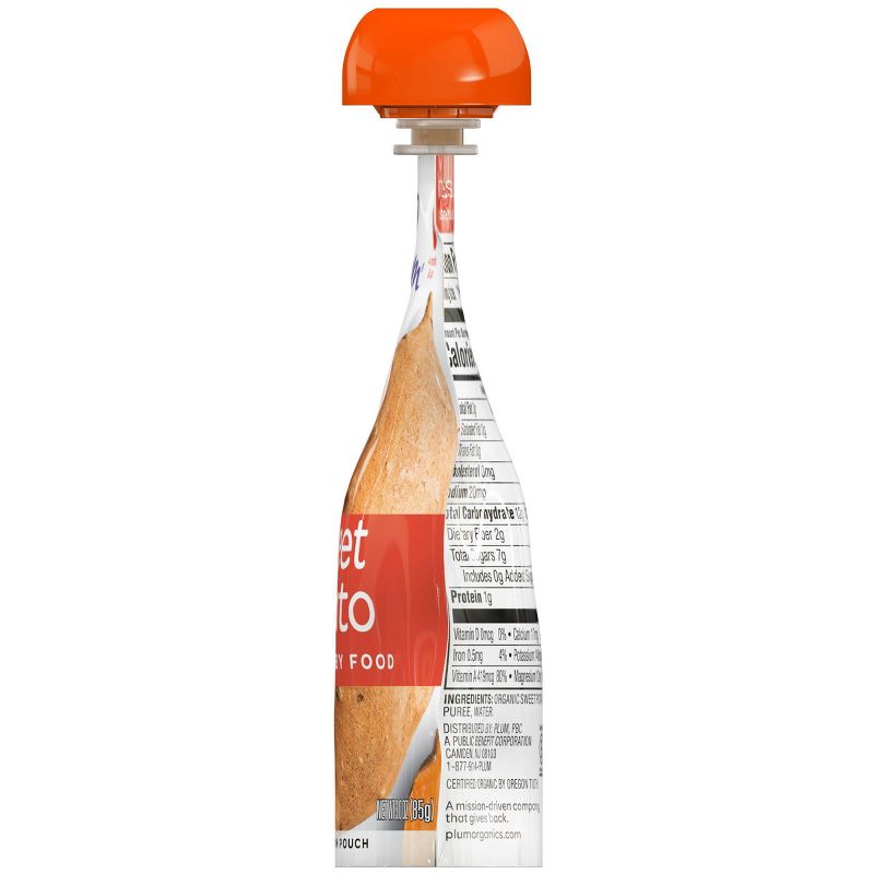Plum Organics Just Sweet Potato Baby Food Pouch - 3oz