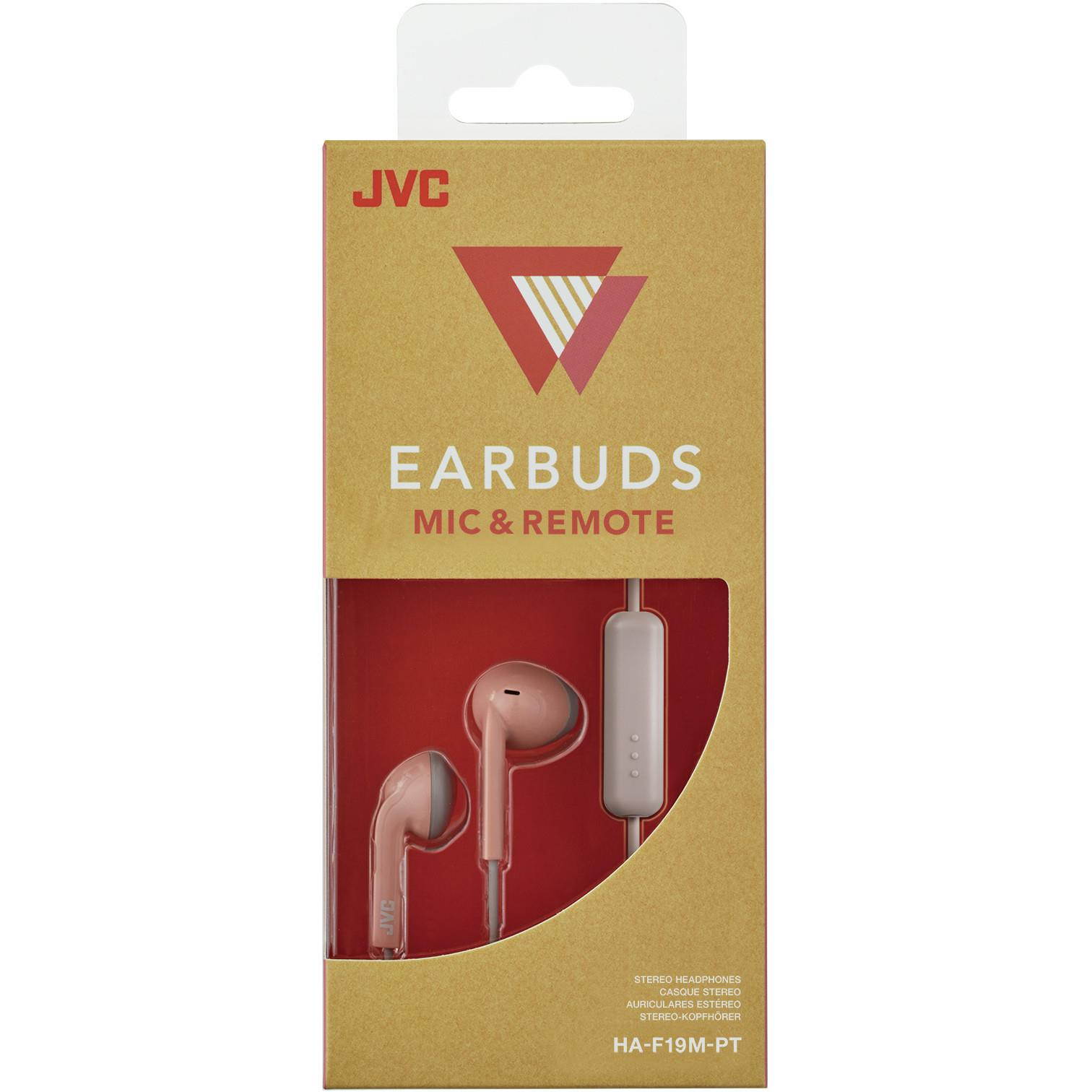 JVC HAF19MRB Retro Series Wired BT Earbuds (Red and Black)