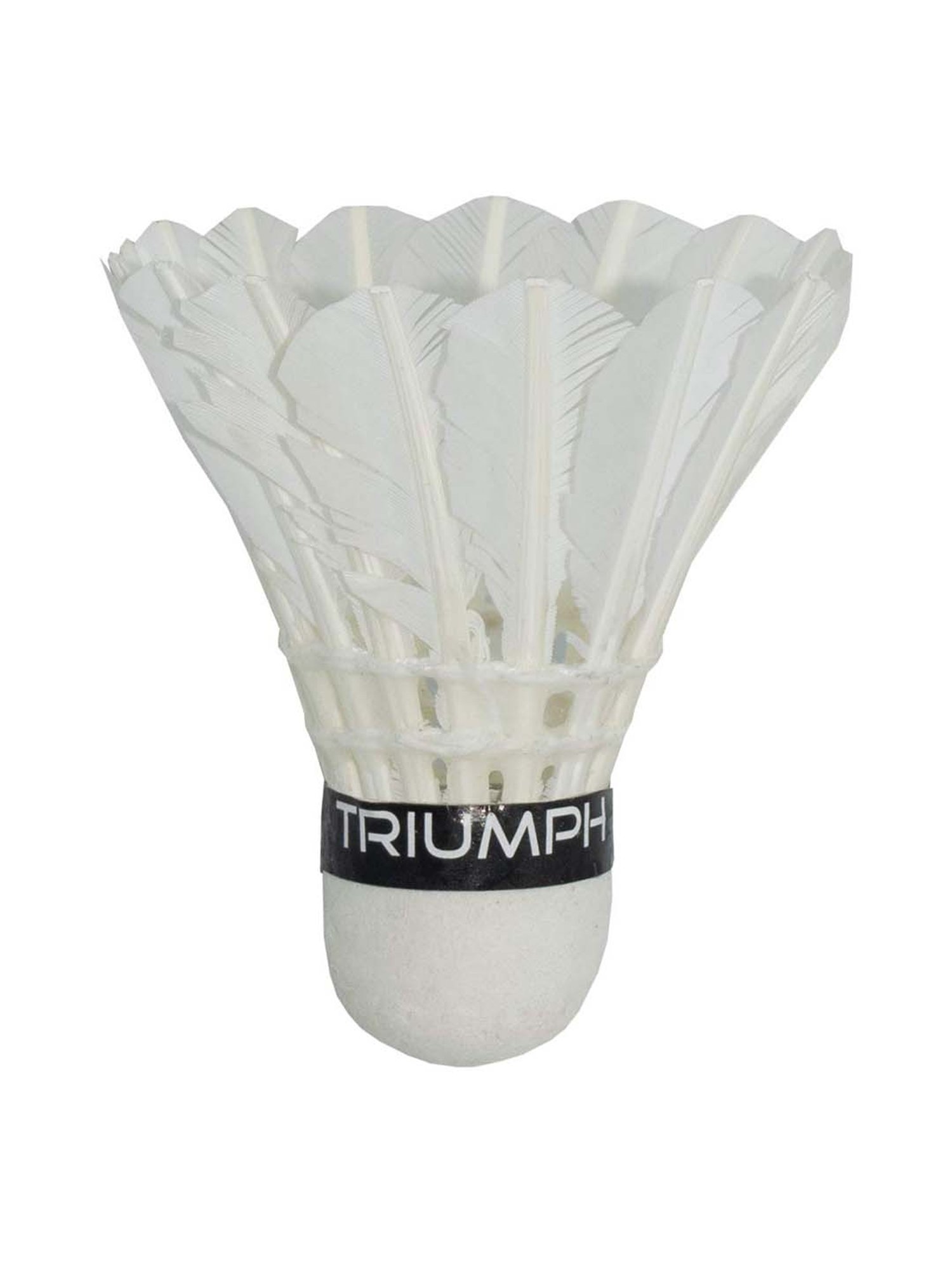 Triumph Multicolored Badminton Racquet with Outbreak Feather Shuttlecock for Men (10Pcs)