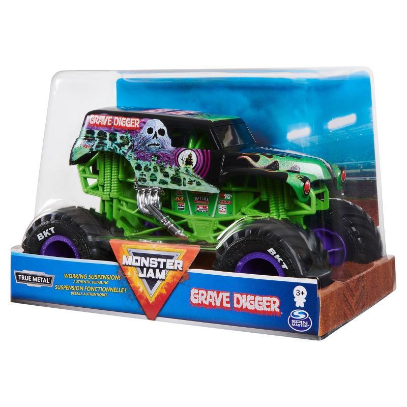 Monster Jam Official Grave Digger Monster Truck 1:24 Scale Die-Cast Vehicle