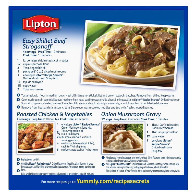 Lipton Recipe Secret Onion Mushroom Soup - 1.8oz