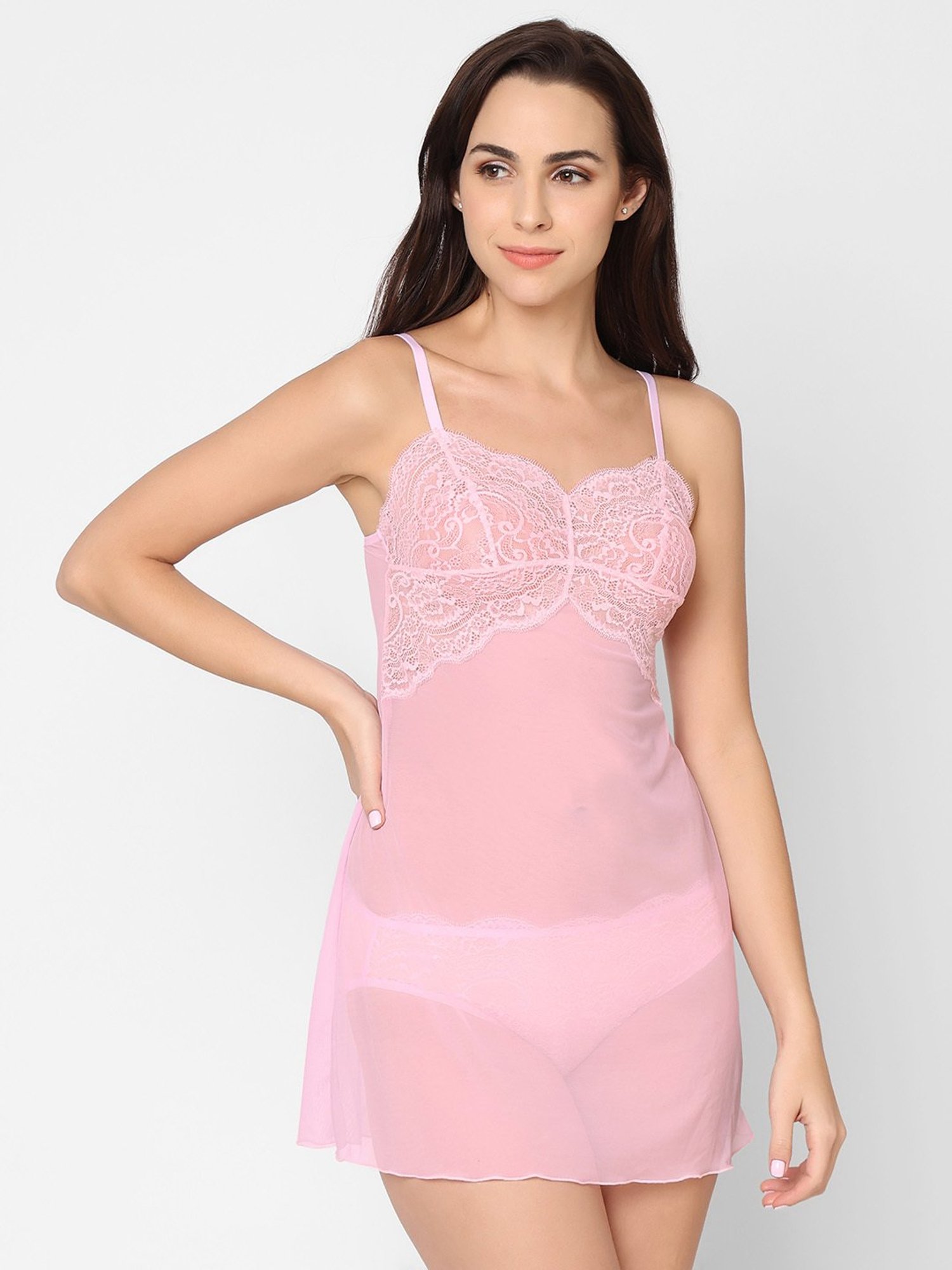Wacoal Light Pink Lace Babydoll
