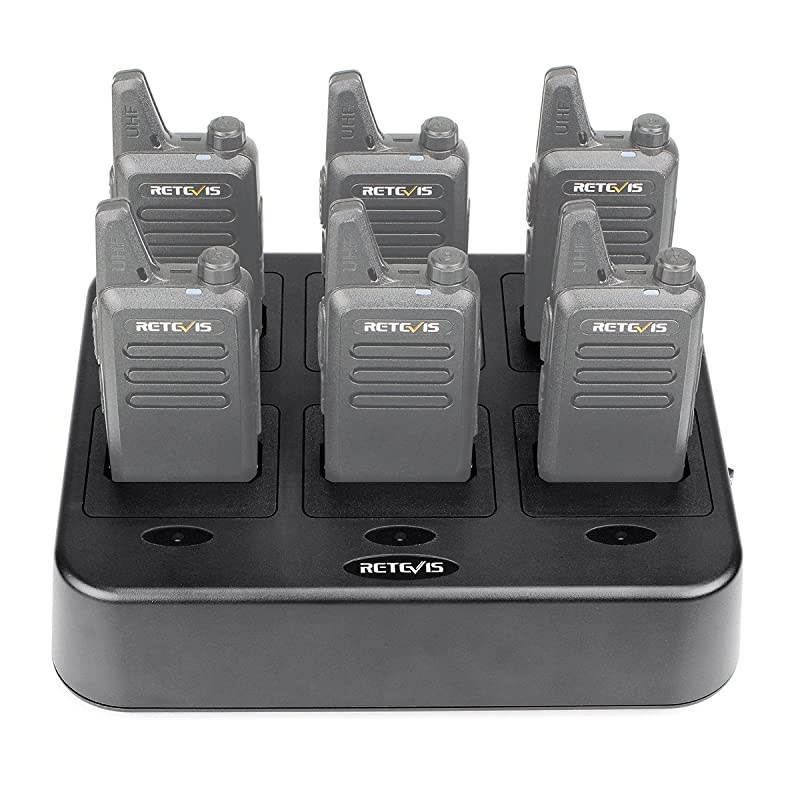 RT22 Six-Way Charger Multi Unit Charger for  RT22 RT22S RB19 Walkie Talkie and Battery (1 Pack)