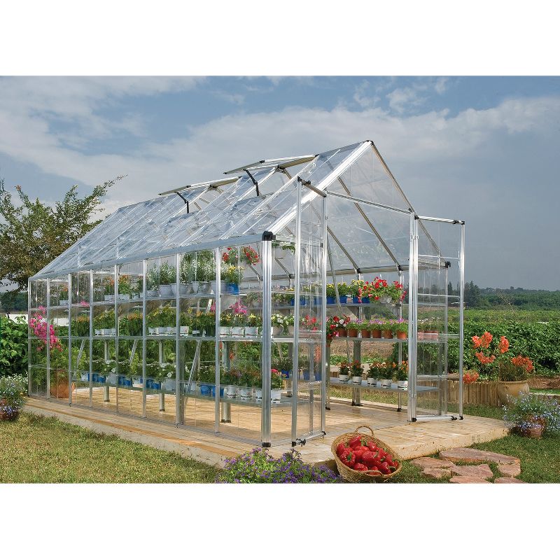 8' x 16' Snap And Grow Professional GreenHouse - Palram