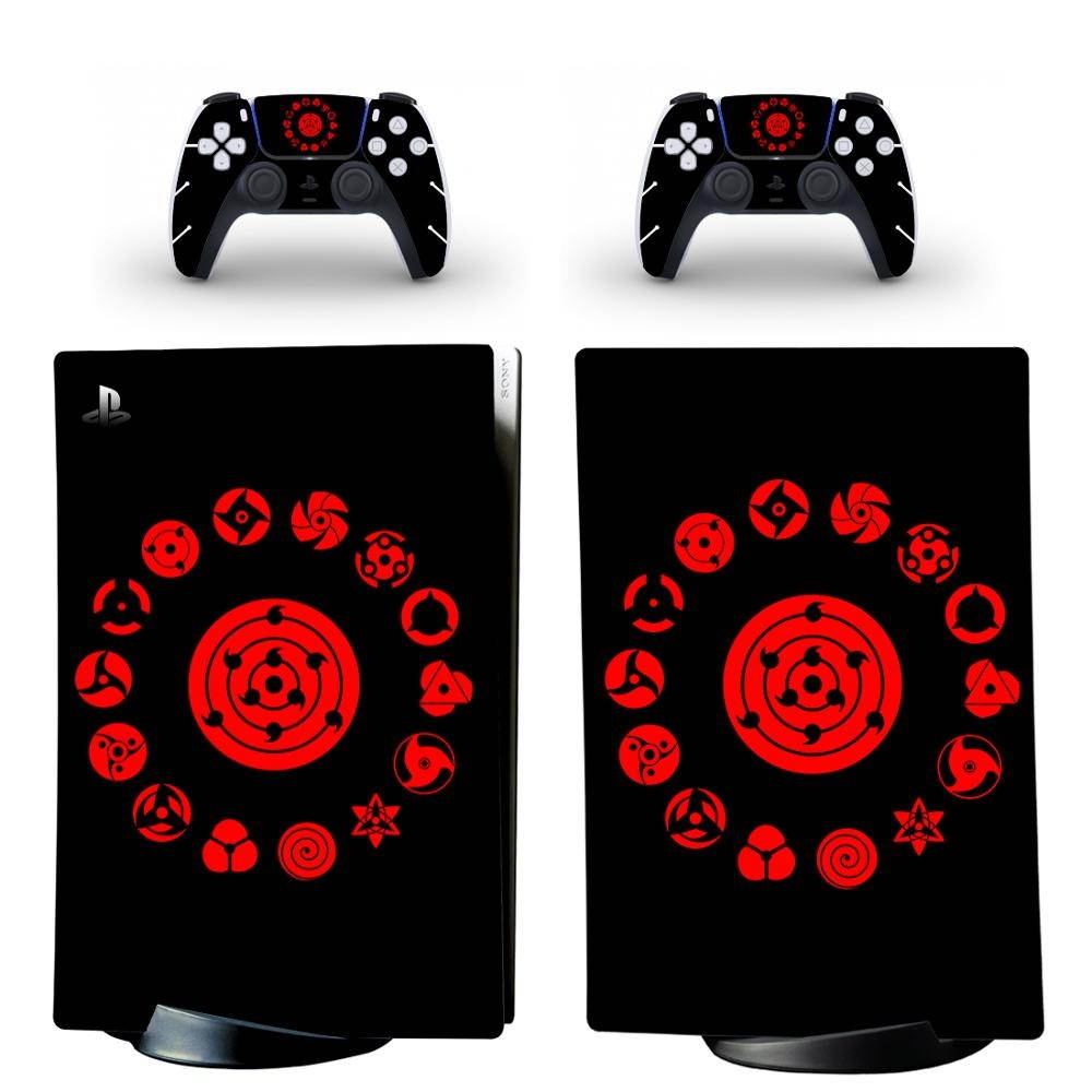 Anime Naruto PS5 Digital Edition Skin Sticker Decal Cover for PlayStation 5 Console and Controllers PS5 Skin Sticker Decal