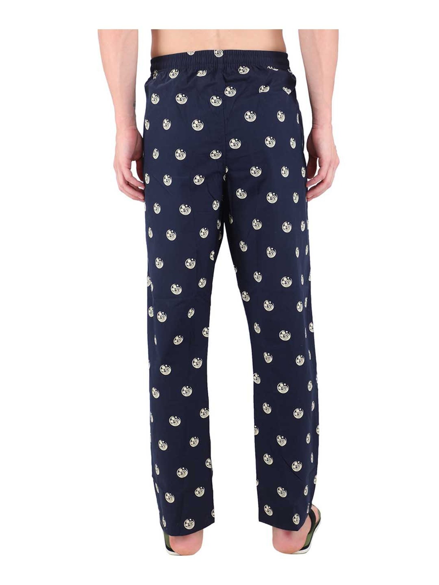 Woodland Navy Regular Fit Pyjama Pants