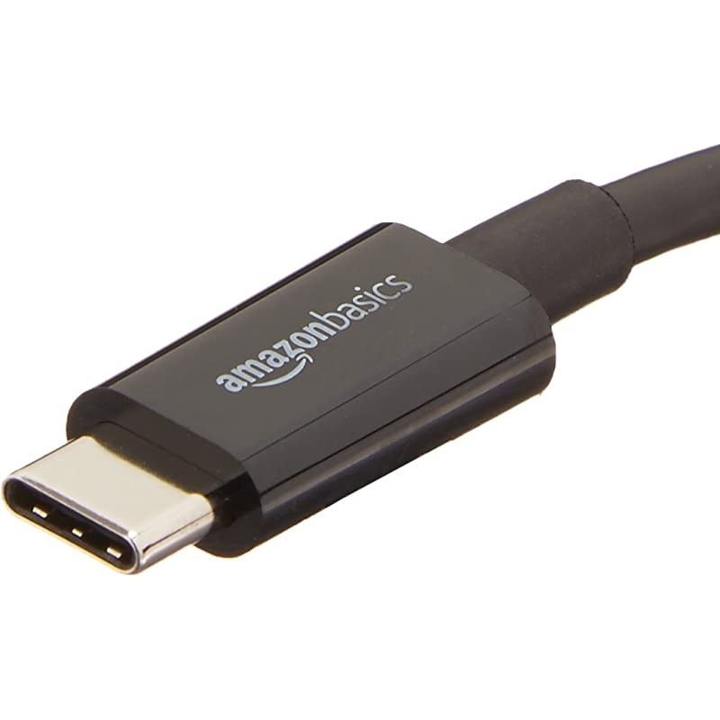 Basics USB 3.1 Type-C to Ethernet Adapter Cable for Mac/PC - Black