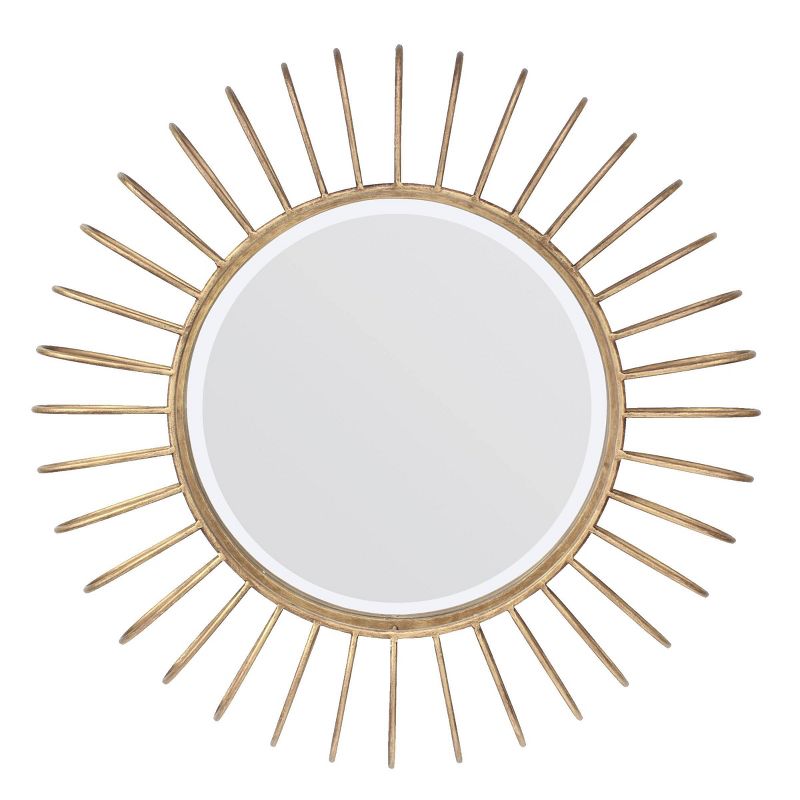 Sun Loop Decorative Wall Mirror Gold - Stonebriar Collection