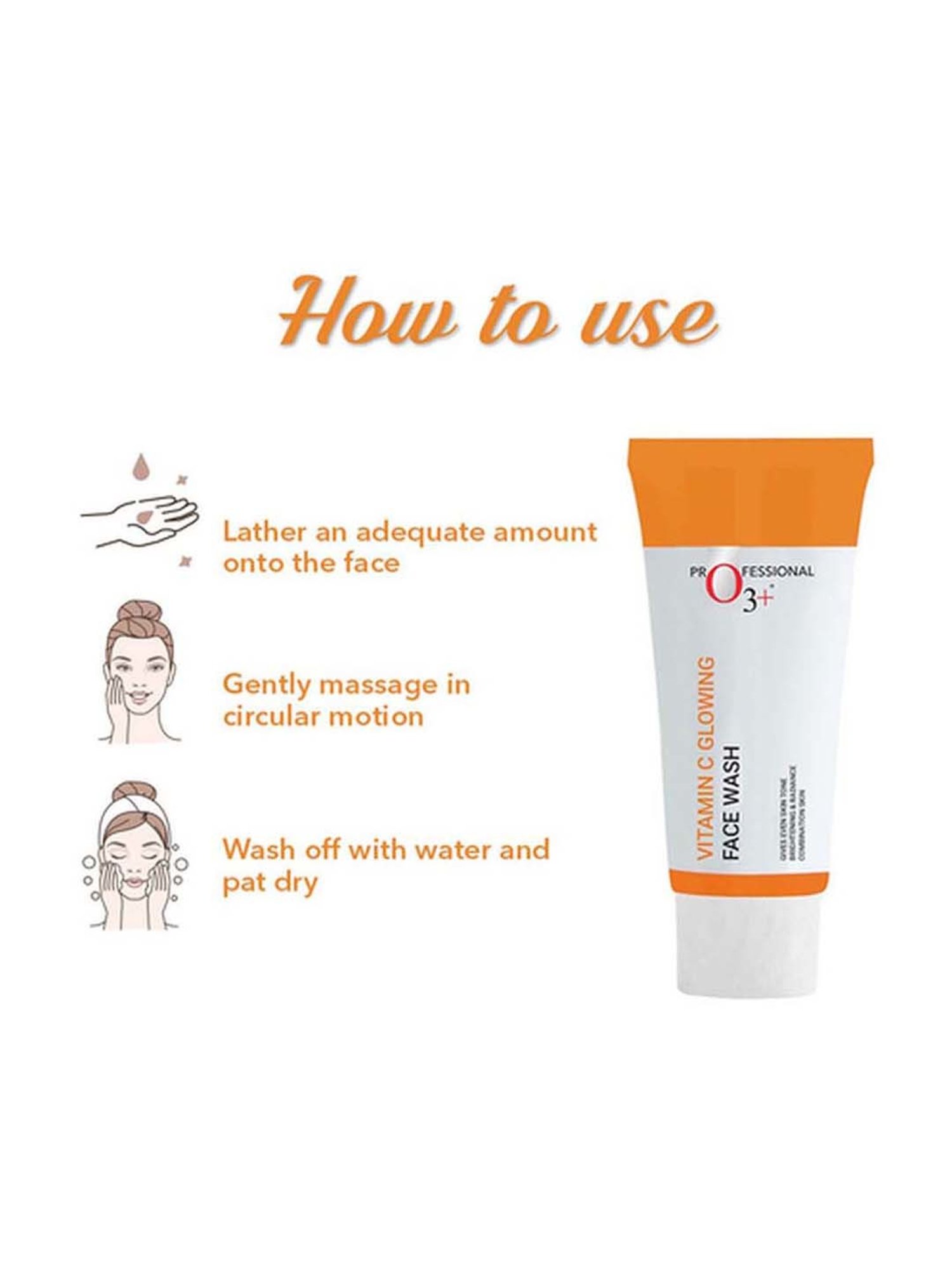 O3+ Vitamin C Face Wash Glow - 60 gm
