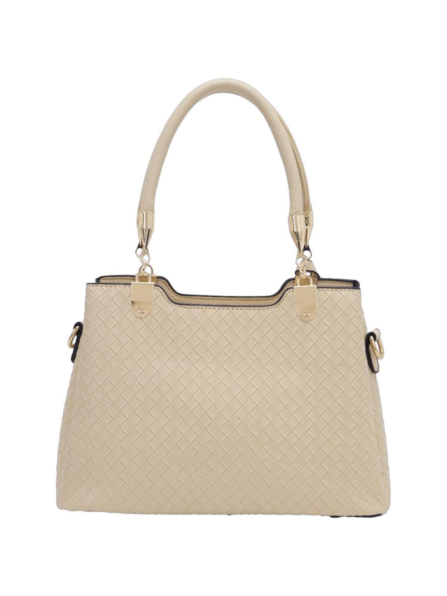 Pierre Cardin Beige Textured Satchel Handbag