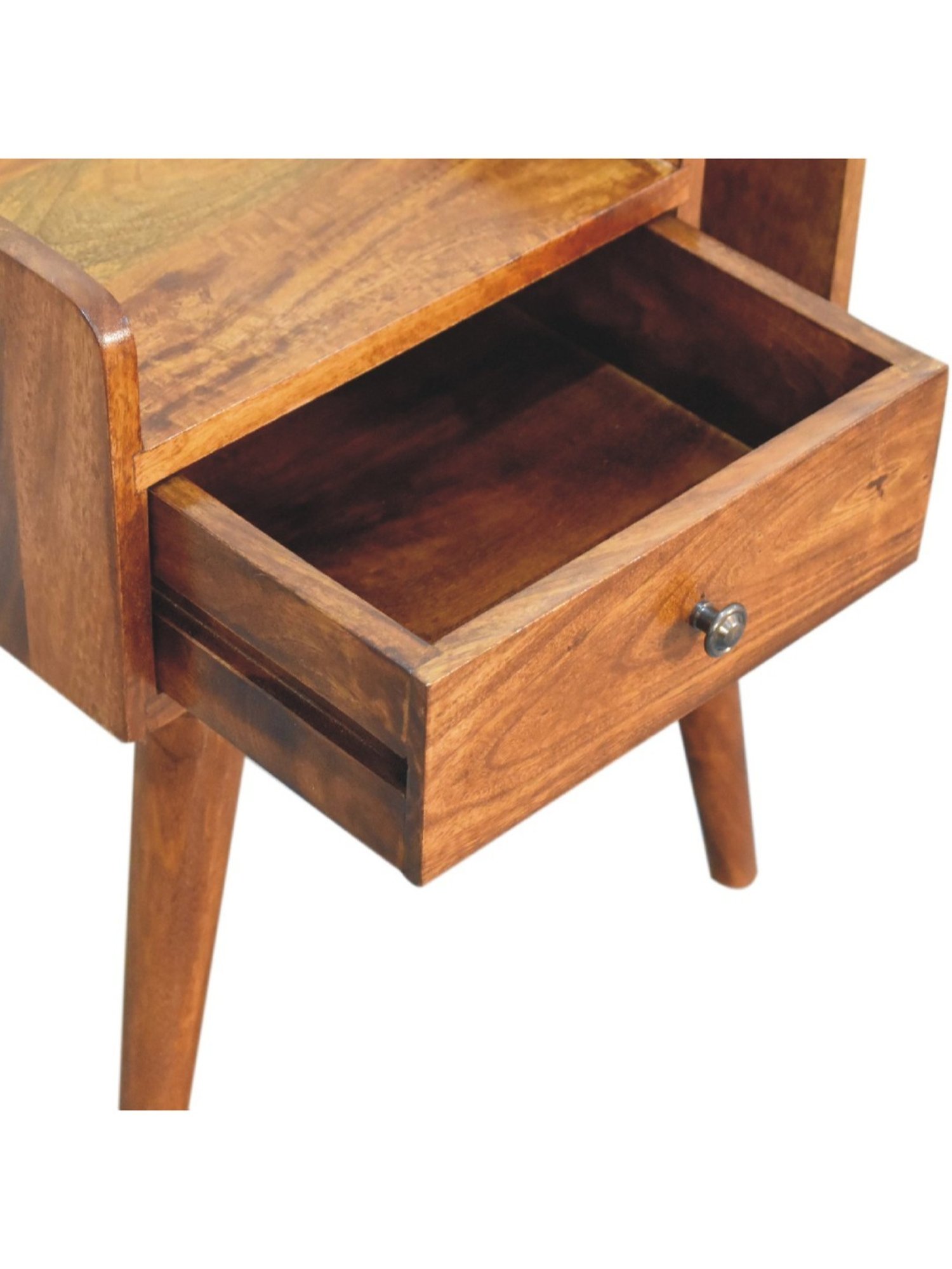 Sleepyhead Ally Teak Brown Sheesham Wood Bedside Table