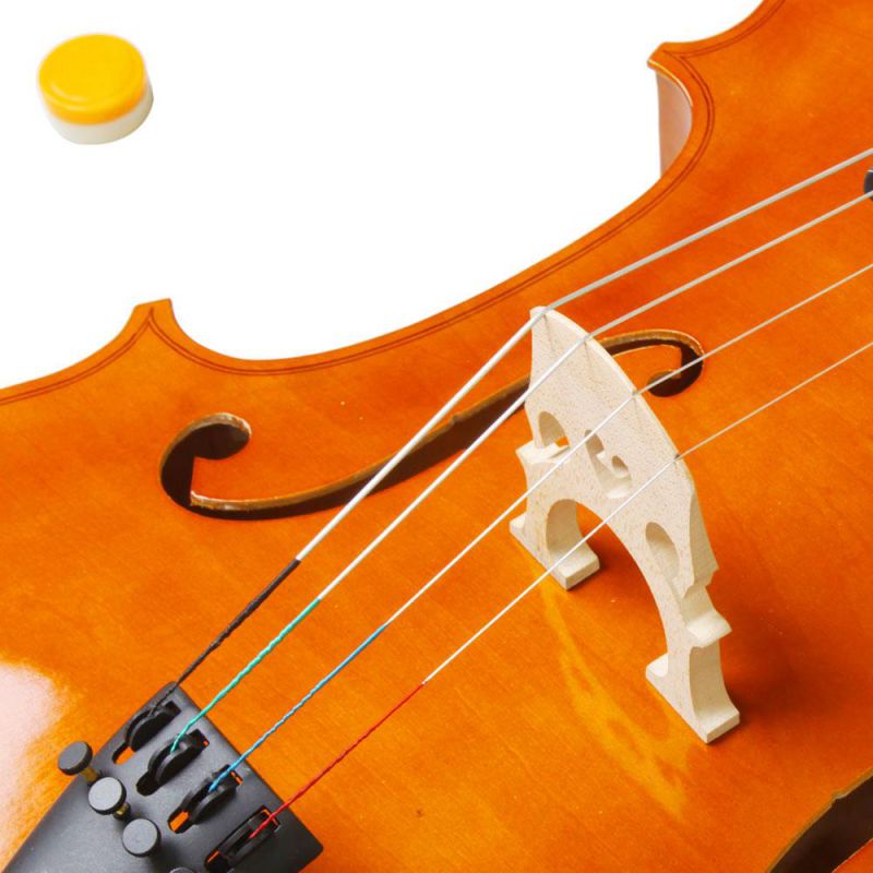 1/2 High Quality Sound Acoustic Cello Bag Bow Rosin Strings Bridge Natural