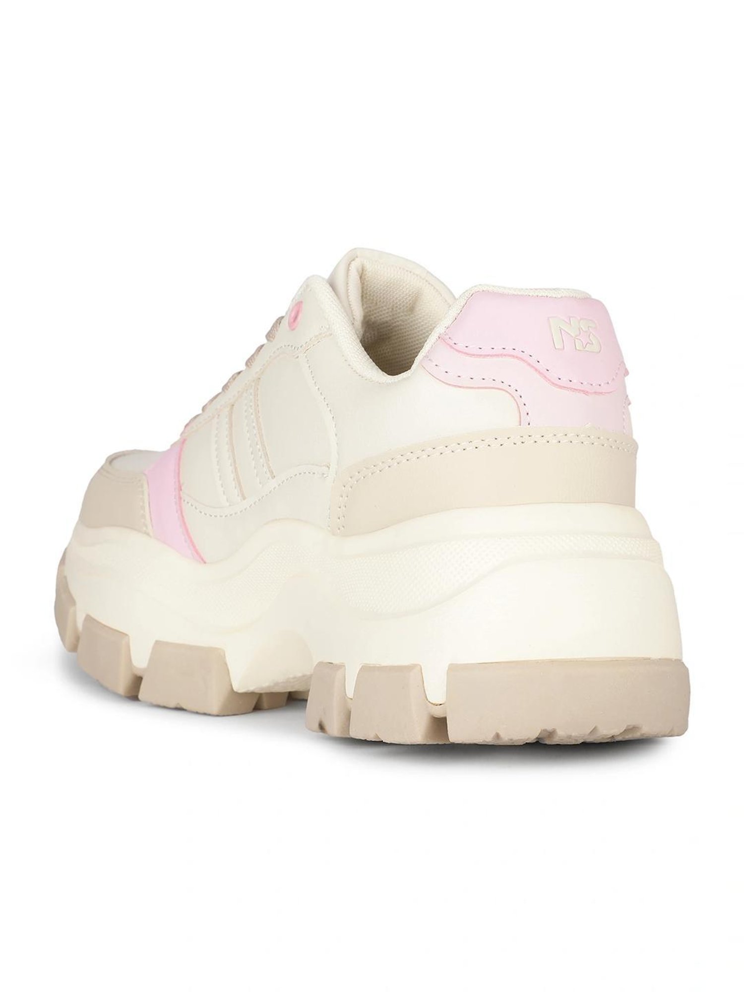 North Star by Bata Women's BOOR Beige Running Shoes