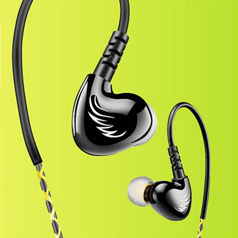 Hi Res High-quality Stereo Surround Wired Headphone , Top ABS + PC Material Shockproof Dust-proof Waterproof Bass Strengthening Noise Cancelling In-ear Headset , Strong Durable Diamond Grain Line Hand