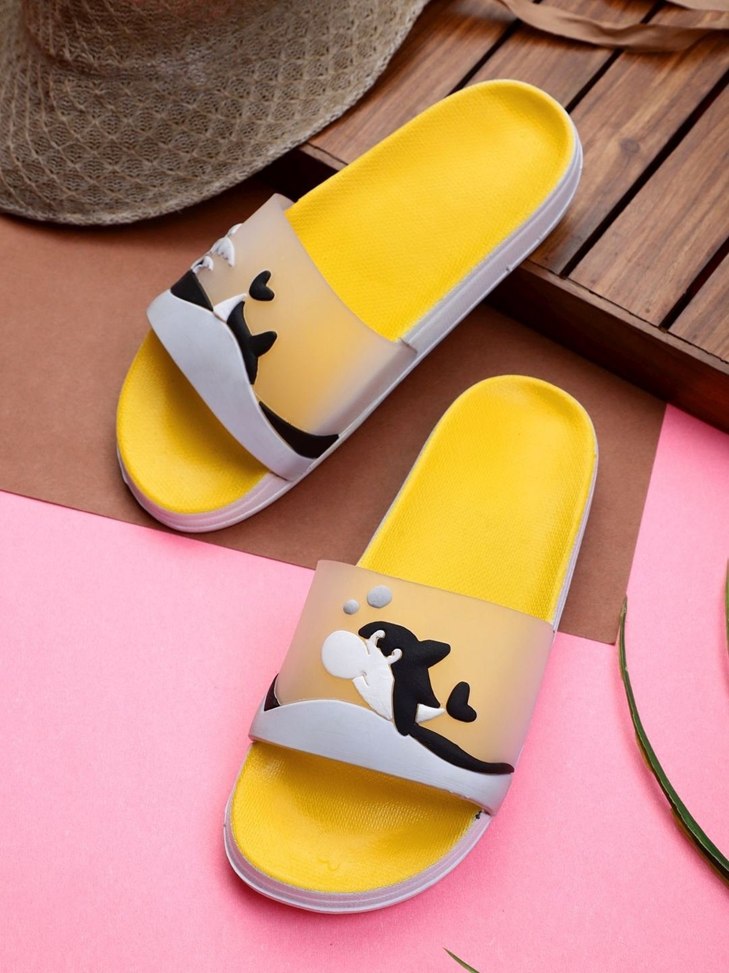 Pampy Angel Women's Yellow Slides