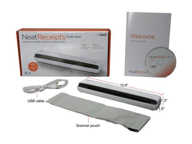 NeatReceipts 00322 up to 600dpi USB Mobile Scanner plus Digital Filing System for Mac