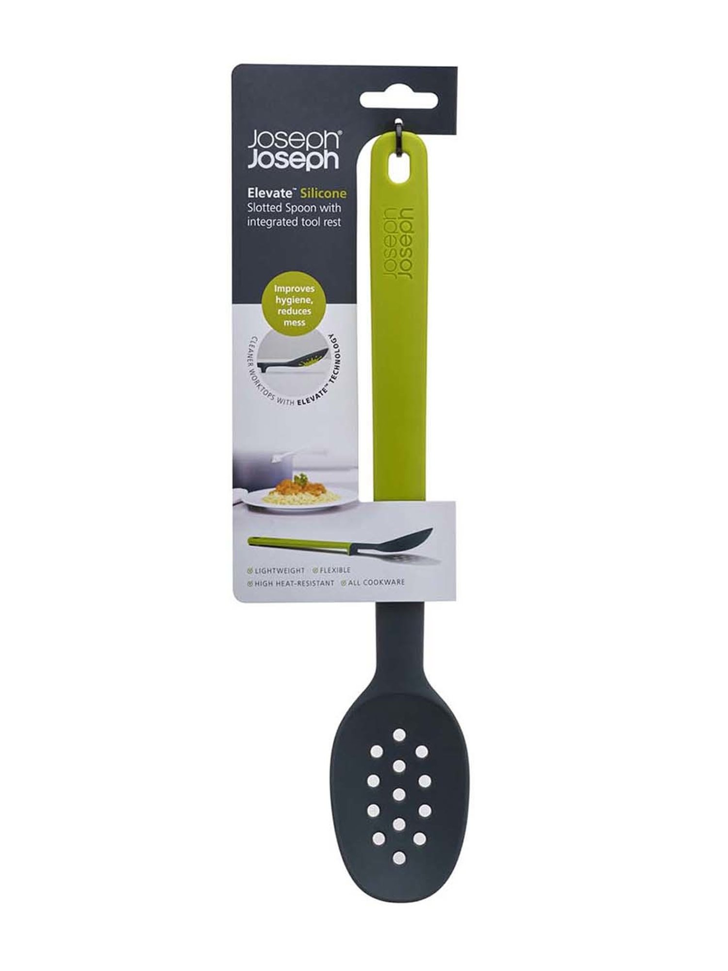 HAZEL Silver Stainless Steel Spatula with Beveled Edge