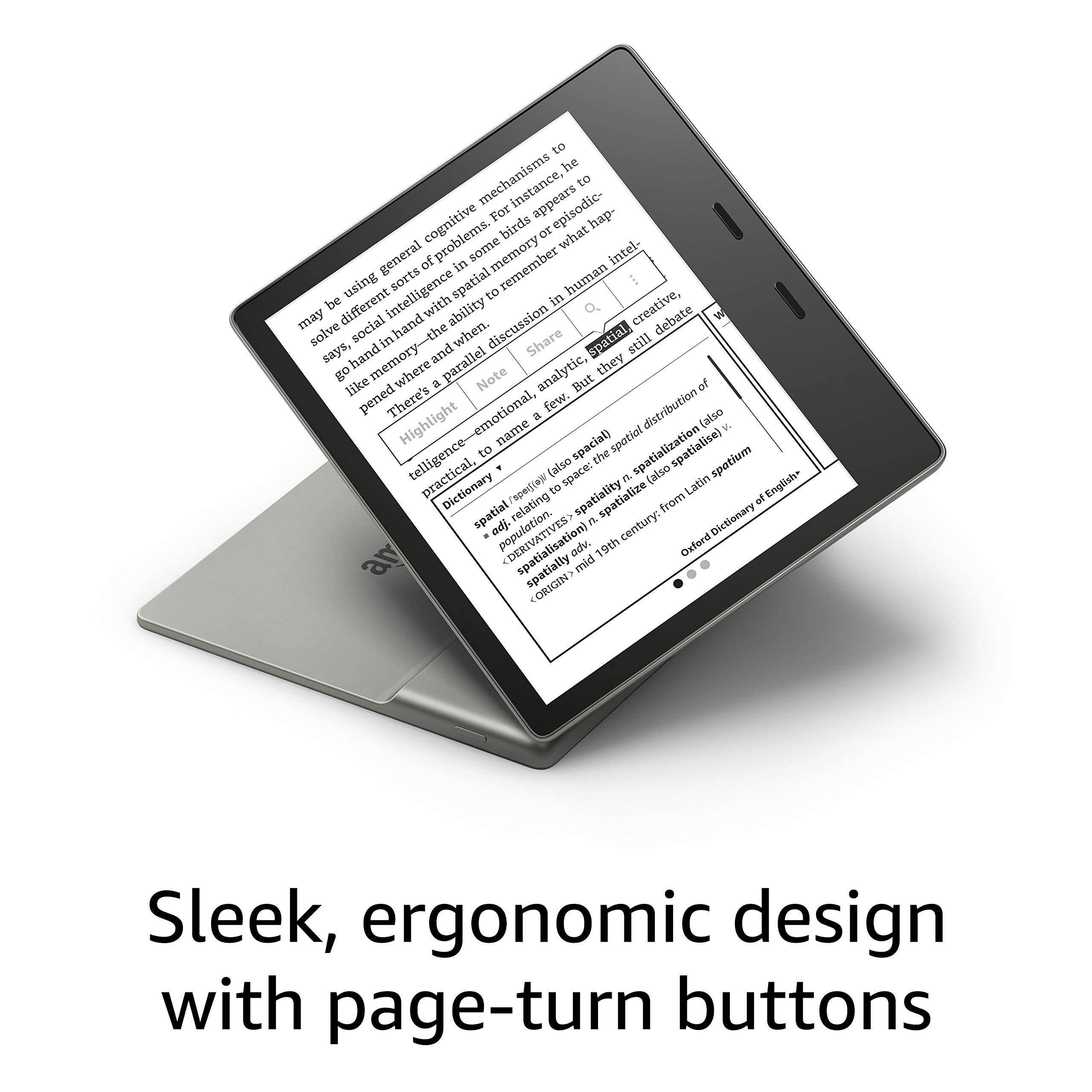 Kindle Oasis | Now with adjustable warm light | Waterproof, 32 GB, Free 4G + Wi-Fi | Graphite