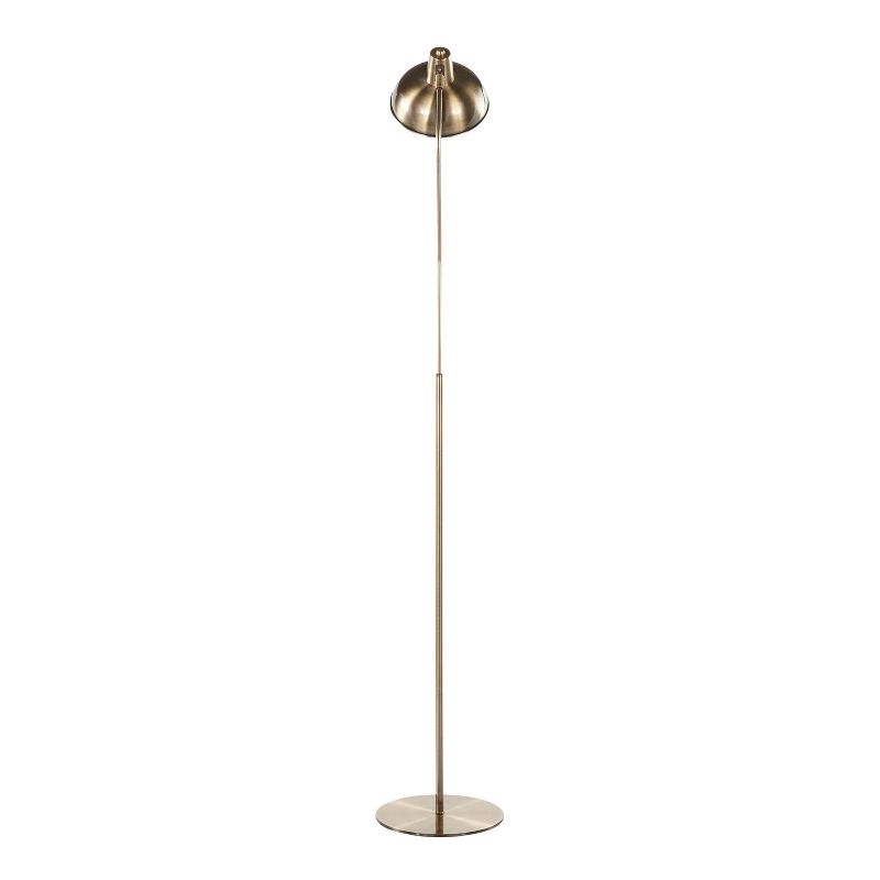 Metal Contemporary Darby Floor Lamp Black (Includes LED Light Bulb) - LumiSource