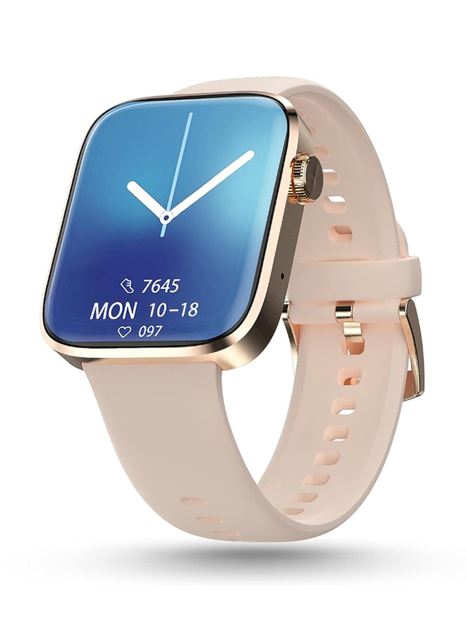 Pebble Cosmos Prime 1.91 inch Bluetooth Calling Smart Watch - Ivory Gold