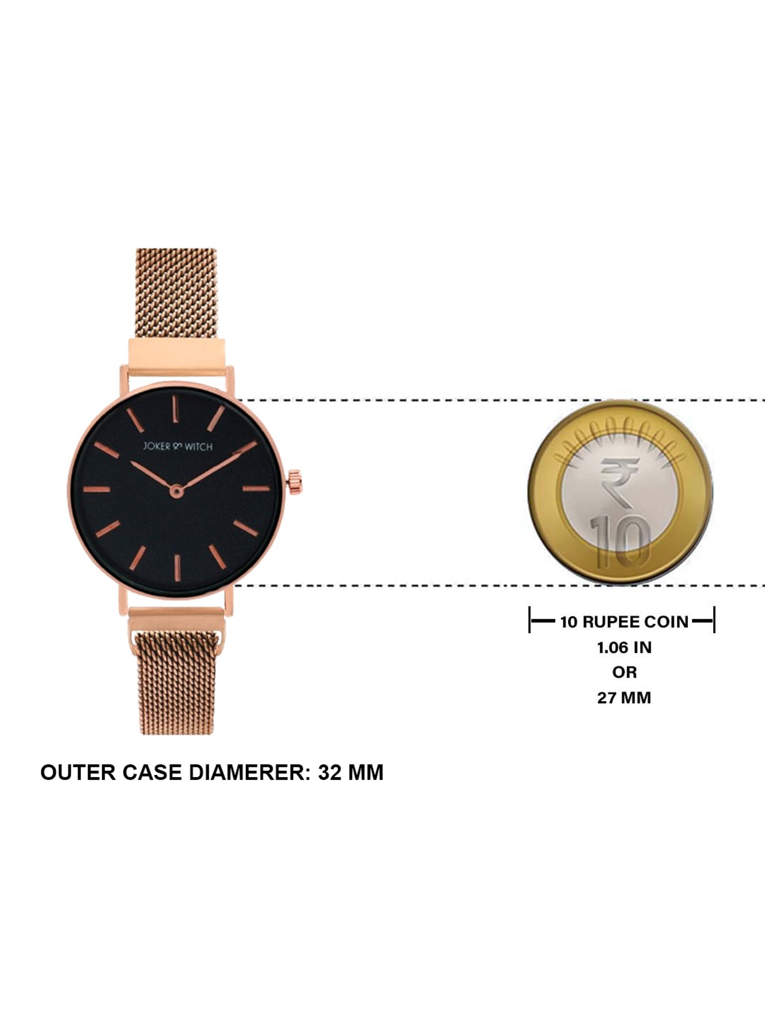 Joker & WItch JWLT383 Analog Watch for Women With Ring, Bracelet