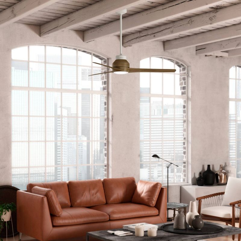 60" Lakemont Damp Rated Ceiling Fan with Remote White (Includes LED Light Bulb) - Hunter Fan