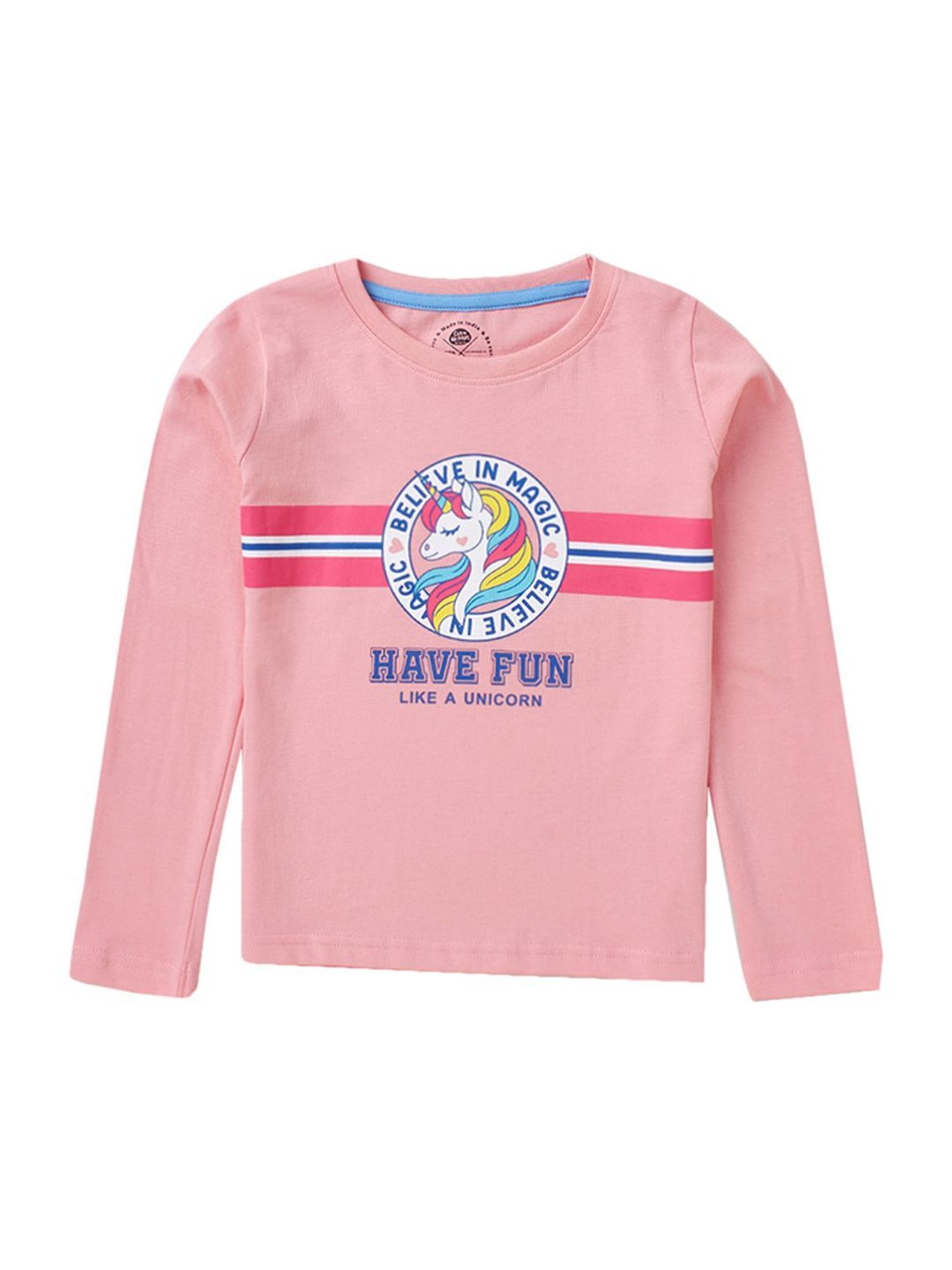 Cub McPaws Kids Multicolor Cotton Printed Full Sleeves T-Shirt (Pack of 3)