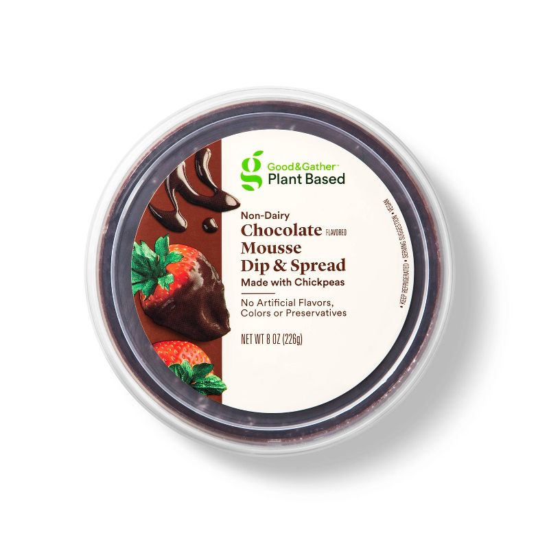 Chocolate Flavored Mousse Plant Based Dip + Spread - 8oz - Good & Gather™