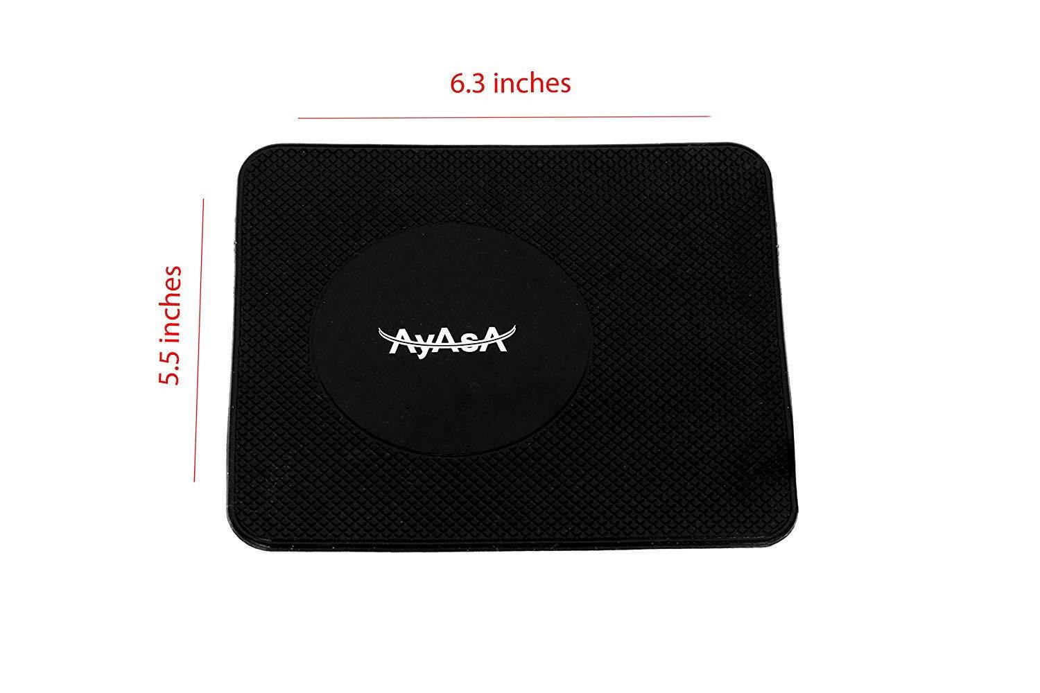 AyasA z100 Car Pad Non Slip Sticky Anti Slide Dash Cell Phone Mount Holder Mat Car Dashboard Sticky Pad Adhesive Mat for Cell Phone/Electronic Devices/GPS