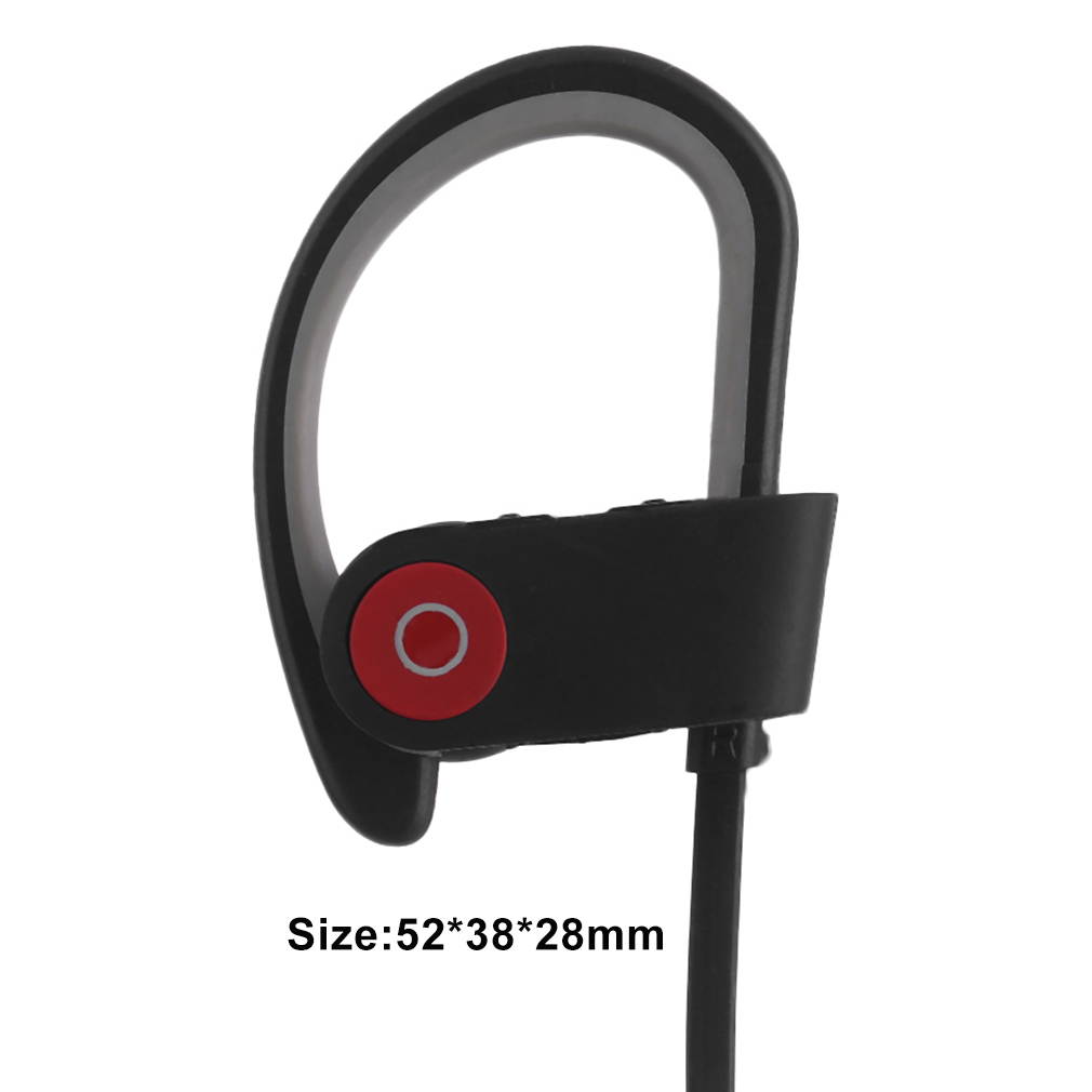 Wireless Bluetooth Headset Stereo Headphone Earphone Sport for Mobile Phone with Soft Ear Tip and Ear Hook