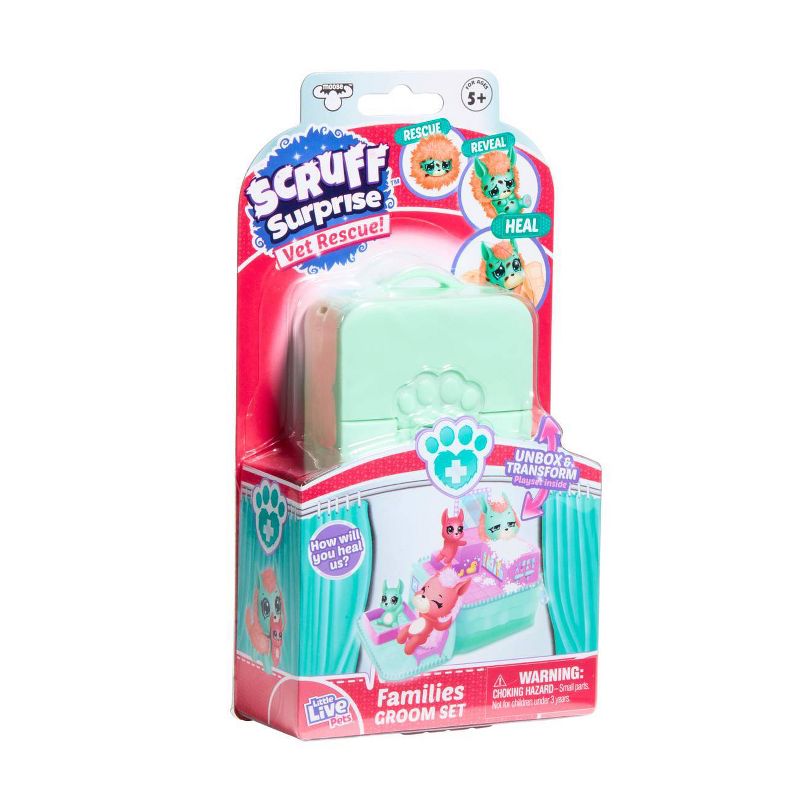 Little Live Pets Scruff Surprise Vet Rescue Families Groom Set