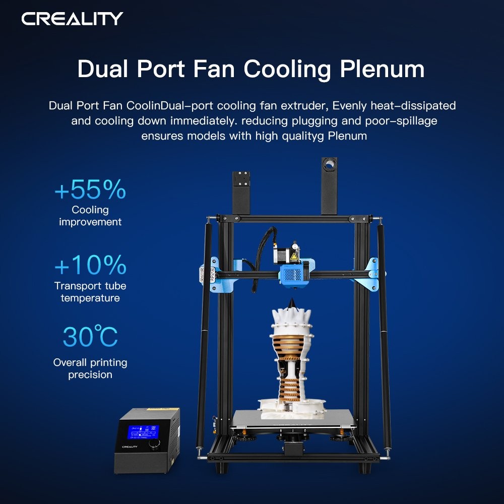 CREALITY CR-10 V3 3D Powerful Printer Sopport Flexible Soft Filaments + Gift US