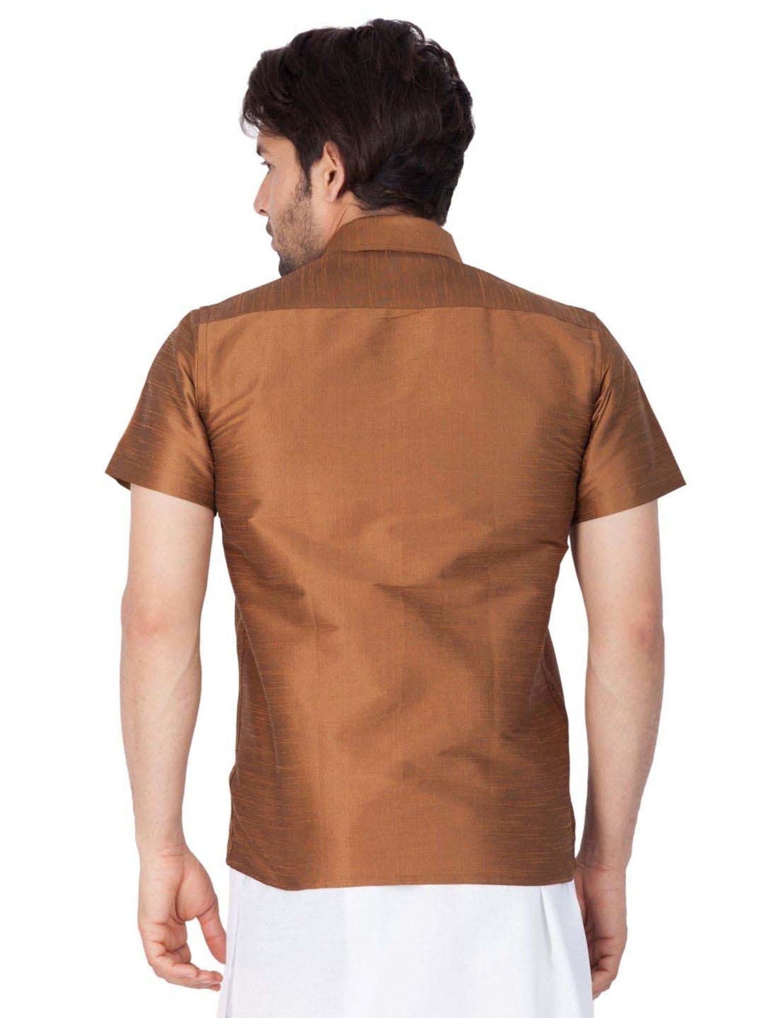 Ramraj Light Pink Regular Fit Shirt